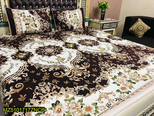 3 pcs double cotton bedsheet