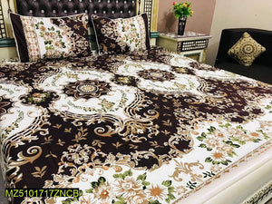 3 pcs double cotton bedsheet