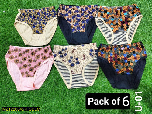 Pack of 6 women underwear