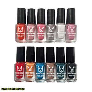 Pack of 12 nails polish