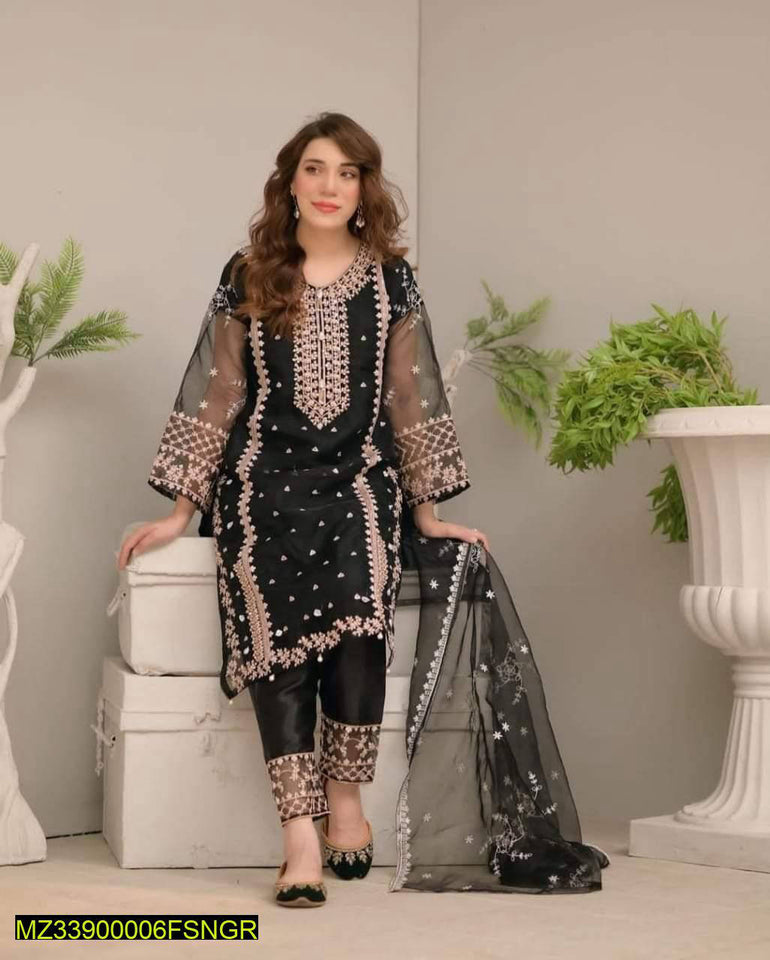 3 Pcs Fancy Stitched suit