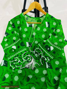 1 pice woman stitched lawn printed shirt