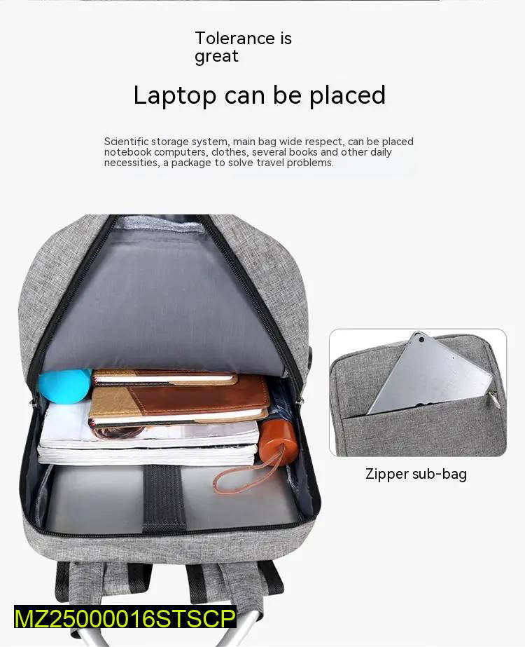 Oxford waterproof backpack grey
