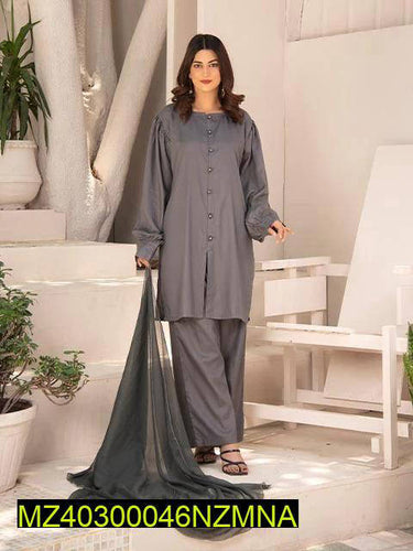 3 pcs nazmina lrish cotton woman stitched suit