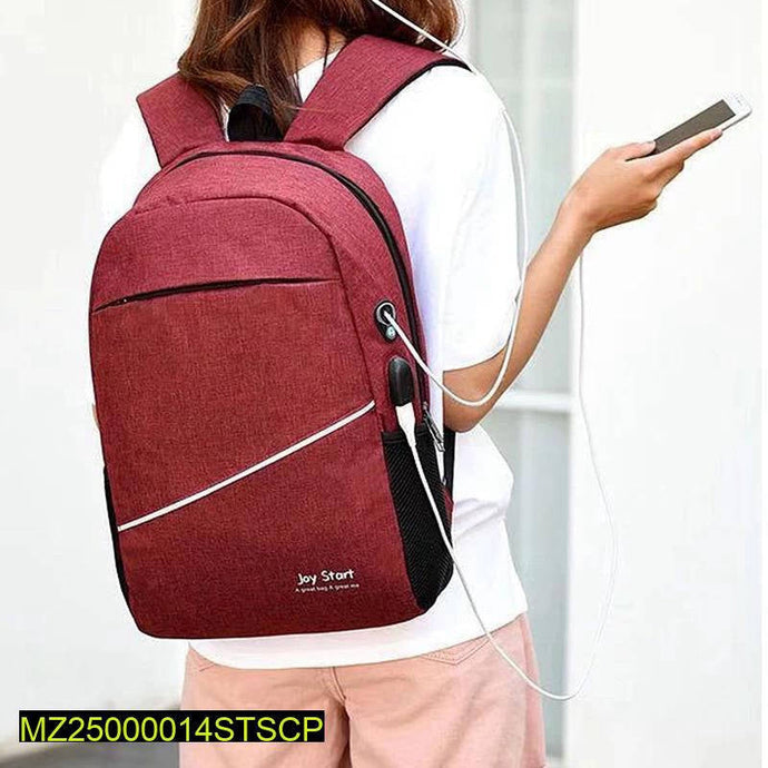 Oxford backpack maroon